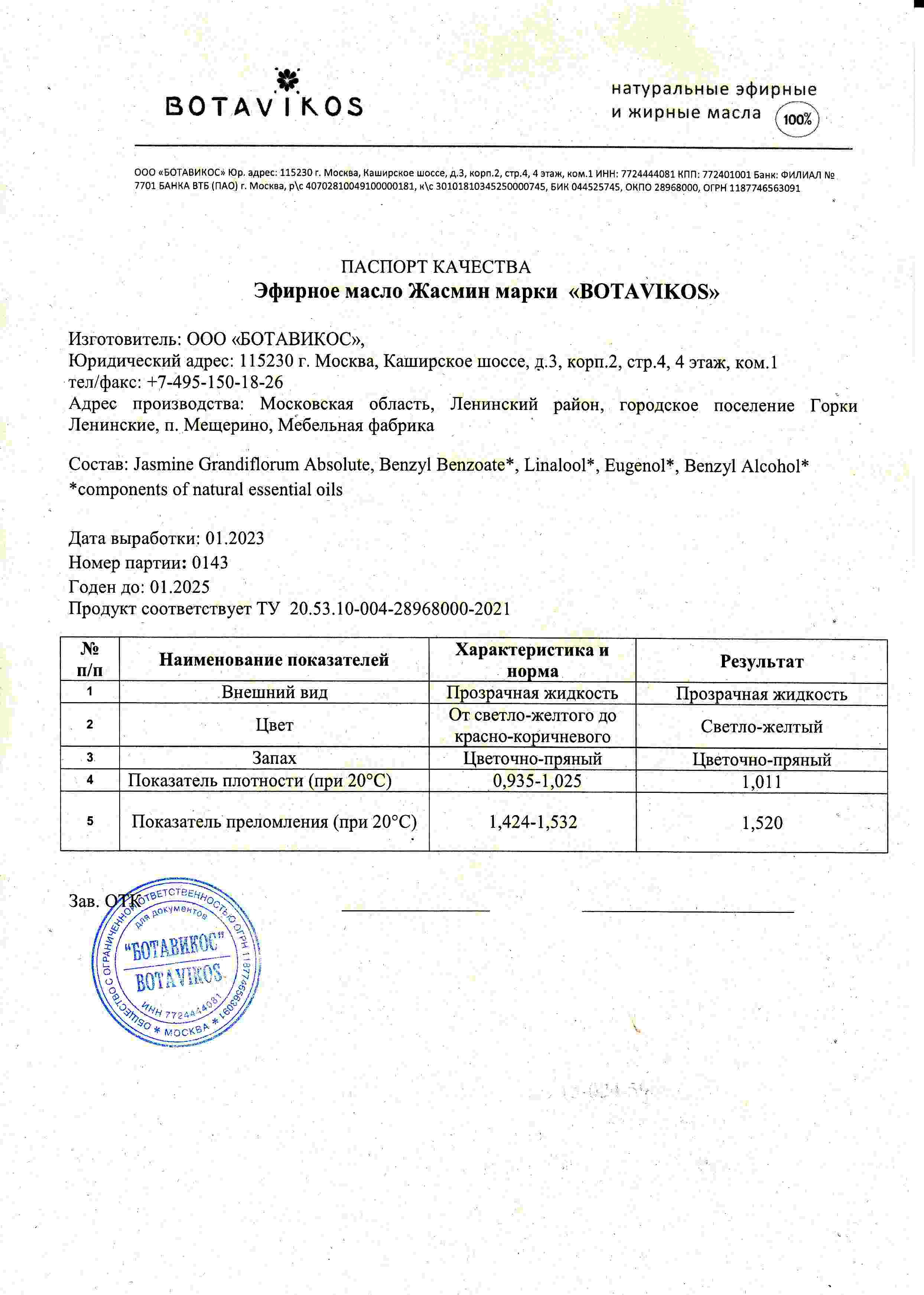 Паспорт №012023